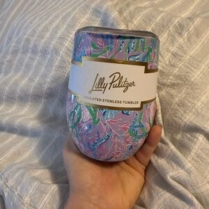 Lilly Pulitzer Insulated Stemless Tumbler new